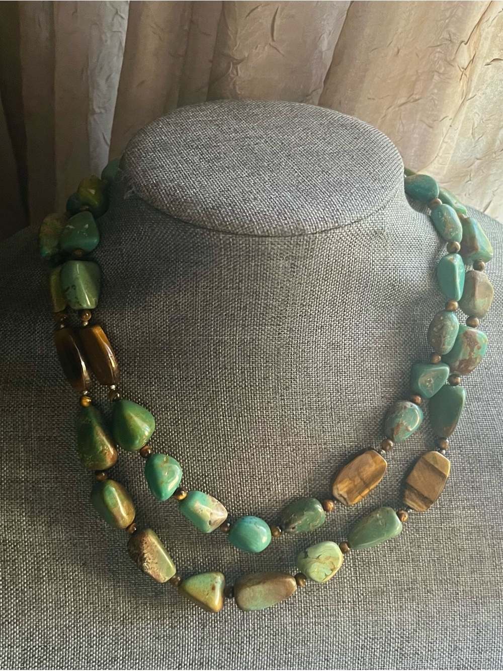 Turquoise & Tiger’s Eye Necklace